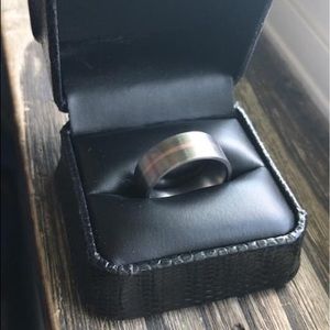 Rose Gold and Titanium Men’s Wedding Band Size 9